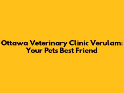 Ottawa Veterinary Clinic Verulam: Your Pet's Best Friend